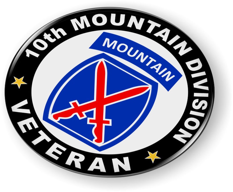 10th Mountain Division Veteran Emblem